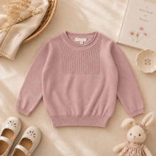 Mijn Hummeltje Thin Cotton Pullover – Licht & Comfort – Gebreide Kinder Trui Roze / 120 (5–6 jaar) | Educatief Speelgoed