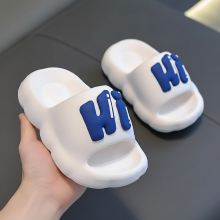 Mijn Hummeltje CloudWalk – Comfortabel & Antislip – 'Hi' Kinderslippers Wit / 32 (5–5.5 Jaar) | Educatief Speelgoed