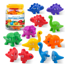 Mijn Hummeltje Matching Dino's – Leuk & Leerzaam – Alfabet En Cijfers Dino Spel Nummers: 10 stuks | Educatief Speelgoed
