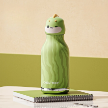 Mijn Hummeltje AnimalSip – Schattig & Praktisch – Kinder RVS Thermosfles met Dierenprint Dino | Educatief Speelgoed