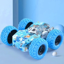 Mijn Hummeltje Double Stunt Car™   Dubbelzijdig Plezier   Speelgoedauto Blauw | Educatief Speelgoed