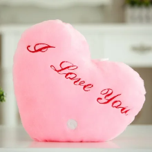 Mijn Hummeltje Glow Star Pillow™ – Sterrenpret in bed – Lichtgevend Knuffel kussen Roze Hart | Educatief Speelgoed