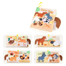 Mijn Hummeltje Soft Tail Book™ – Zachte Staartpret – Sensorisch Dieren Babyboekje Boerderij Dieren | Educatief Speelgoed