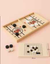 Mijn Hummeltje Foosball™   Gemakkelijk Op Te Zetten   Houten bordspel Groot + Dammen | Educatief Speelgoed