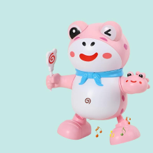 Mijn Hummeltje Dancing Spin Robot™   Lichtjes en Dansjes   Speelgoedrobot Kikker Roze | Educatief Speelgoed