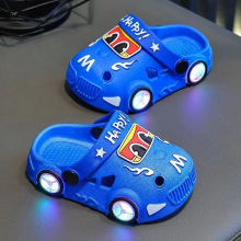 Mijn Hummeltje GlowRun – Stijlvol & Fun – LED Auto Slippers Blauw / 18–19 (1–2 jaar) | Educatief Speelgoed