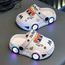Mijn Hummeltje GlowRun – Stijlvol & Fun – LED Auto Slippers Wit / 28–29 (6–7 jaar) | Educatief Speelgoed