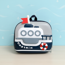 Mijn Hummeltje LittleCaptain – Leuk & Handig – Captain Rugzak Grijs | Educatief Speelgoed