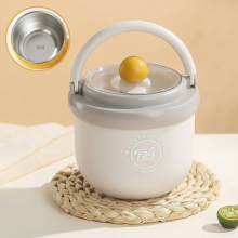 Mijn Hummeltje MealMate – Praktisch & Geïsoleerd – RVS Lunchkom met Lepel Grijs | Educatief Speelgoed