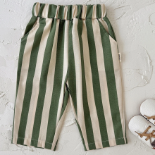 Mijn Hummeltje SoftStripe – Zacht & Comfortabel – Baby Broek met Gestreept Design Groen / 110 (2–3 jaar) | Educatief Speelgoed