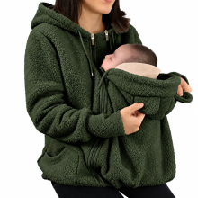 Mijn Hummeltje MamaNest – Warm & Praktisch – 2 in 1 Draagjas voor Mama en Baby Groen / S | Educatief Speelgoed