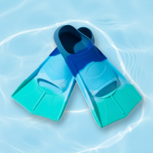 Mijn Hummeltje HydroFins – Waterpret & Duiken – Anti Slip Zwemvinnen Groen Blauw / M | Educatief Speelgoed