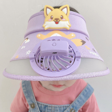 Mijn Hummeltje Mini Fashion™   Houd Het Hoofd Koel   Ventilator Hoed Paars / 50 54cm (3 12 Jaar) | Educatief Speelgoed