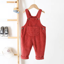 Mijn Hummeltje TinyTrend – Comfortabel en stijlvol – Ribstof Tuinbroek Rood / 80 (9–12 maanden / 73–80 cm) | Educatief Speelgoed