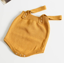 Mijn Hummeltje Mini Fashion™   Schattige Gebreide Babyromper Gele romper / 90 (2 jaar) | Educatief Speelgoed