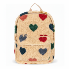 Mijn Hummeltje FluffyGo – Lief & Trendy – Teddy Rugzak L (38x27x11cm) / Hart | Educatief Speelgoed