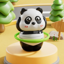 Mijn Hummeltje PandaPlay – Leuk  & Actief – Opwindbaar Panda Speeltje Hoepelbocht | Educatief Speelgoed