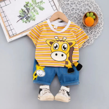 Mijn Hummeltje Mini Fashion™   Giraffe Print   Katoenen Kledingset Oranje / 90 (2 3 jaar) | Educatief Speelgoed