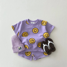 Mijn Hummeltje Mini Fashion™   Smiley Kinder outfit Paars / 86 (12 18 maanden) | Educatief Speelgoed