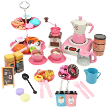 Mijn Hummeltje Cafe Set™   Barista & Bakker in de dop   Café & Bakkerij Speelgoedset Rood | Educatief Speelgoed