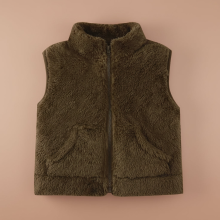 Mijn Hummeltje MiniWarm – Licht & Isolerend – Vest met Verdikte Fleecevoering Bruin / 80 (6–12 maanden) | Educatief Speelgoed