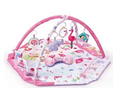 Mijn Hummeltje SensoryHaven – 8 in 1 Groei & Spel – Baby Speelkleed Roze | Educatief Speelgoed