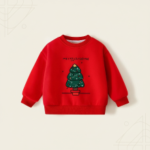 Mijn Hummeltje FrostyFit – Warm en gezellig – Rode Kerst Trui Rood (kerstboom) / 100 (18–24 Maanden) | Educatief Speelgoed