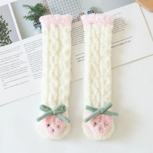 Mijn Hummeltje Mini Fashion™   Knusse beenwarmers   Kindersokken Witte Aardbei | Educatief Speelgoed