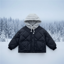 Mijn Hummeltje CozyShield – Warm & Stoer – Gewatteerde Hoodie Jas Blauw / 100 (2 3 jaar) | Educatief Speelgoed