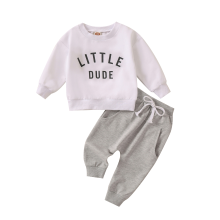 Mijn Hummeltje Mini Fashion™   Stoere 'Little Dude' Set Katoen Wit / Maat 110 (2 3 jaar) | Educatief Speelgoed
