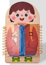 Mijn Hummeltje Little Helper™   Knoop & Rits   Activiteitenbord Meisje | Educatief Speelgoed