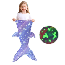 Mijn Hummeltje Mini Fashion™   Glow in the Dark   Zeemeermin Slaapzak Paars   Met Vin | Educatief Speelgoed