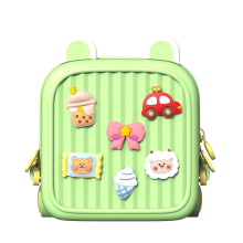 Mijn Hummeltje Cartoon Backpack™   Klaar voor Avontuur   Kinder Rugzak Groen | Educatief Speelgoed