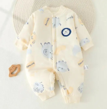 Mijn Hummeltje Mini Fashion™   Comfi & Trendy   Jumpsuit Pyjama Wit   Olifant / 59 (0 3 maanden) | Educatief Speelgoed