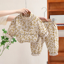 Mijn Hummeltje Mini Fashion™   Coole Luipaard Print   2 Delige Kledingset Beige / 80 (1 jaar) | Educatief Speelgoed