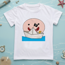 Mijn Hummeltje Boys & Girls Summer Tee – Comfort & Speels – Leuke Print Kinder T shirt Papieren bootje / 100 (4–5 jaar) | Educatief Speelgoed