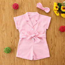 Mijn Hummeltje LittleLady – Elegant & Trends – Jumpsuit met Strik Tailleband Roze / 130 (6–7 jaar) | Educatief Speelgoed