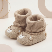 Mijn Hummeltje TinyWarm – Zacht & Beschermend – Slofjes voor Baby’s Kaki / 13 (6–12 maanden) | Educatief Speelgoed