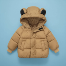 Mijn Hummeltje CozziBun – Warm & Schattig – Winterjas met Capuchon Bruin / 90 (2 jaar) | Educatief Speelgoed