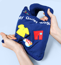 Mijn Hummeltje Quiet Book™ | Ontwikkel fijne motoriek   Montessori activiteitenboek Blauw   bijna uitverkocht | Educatief Speelgoed