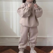 Mijn Hummeltje Mini Fashion™   Zipper Fleece Trainingspak Beige / 90 (2 jaar) | Educatief Speelgoed
