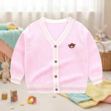 Mijn Hummeltje CozziWear – Warm & Trendy – Gebreid Vest met Beertjes Roze / 140 (7 jaar) | Educatief Speelgoed
