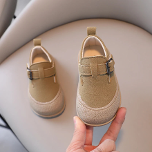 Mijn Hummeltje Mini Fashion™   De eerste stapjes   Retro Kinderschoenen Khaki / 19 (6 12 maanden) | Educatief Speelgoed