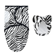 Mijn Hummeltje DreamNest – Rust & Comfort – Luxe Inbakerdoek met Mutsje Zebra | Educatief Speelgoed