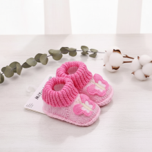 Mijn Hummeltje Mini Fashion – Gebreide Baby Sloffen (3 6 maanden) Pink Butterfly | Educatief Speelgoed