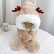 Mijn Hummeltje Mini Fashion™   Warm & Knus   Muts & Sjaal In 1 Beige / One Size (0 2 jaar) | Educatief Speelgoed
