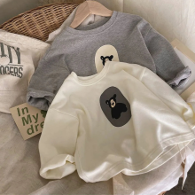 Mijn Hummeltje Mini Fashion™   Beren Print   Sweater Wit / 100 (3 jaar) | Educatief Speelgoed
