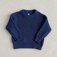 Mijn Hummeltje Mini Fashion™   Super Zachte Stof   Gebreide Sweater Donker Blauw / 98 (3 jaar) | Educatief Speelgoed