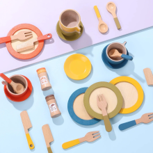 Mijn Hummeltje Woods™   Creatief & Leerzaam   Houten Keuken Speelset Kind 26 stuks | Educatief Speelgoed