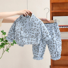 Mijn Hummeltje Mini Fashion™   Coole Luipaard Print   2 Delige Kledingset Blauw / 100 (3 jaar) | Educatief Speelgoed